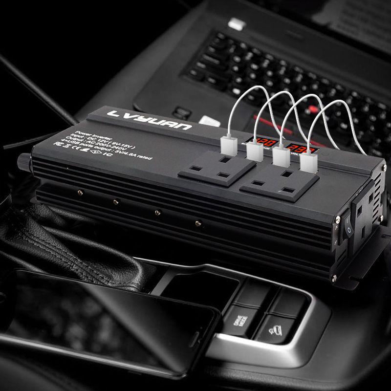 Lvyuan 12V/24V To 220V Modified Sine Wave Car Inverter, 500W-4000W Power Strip Style