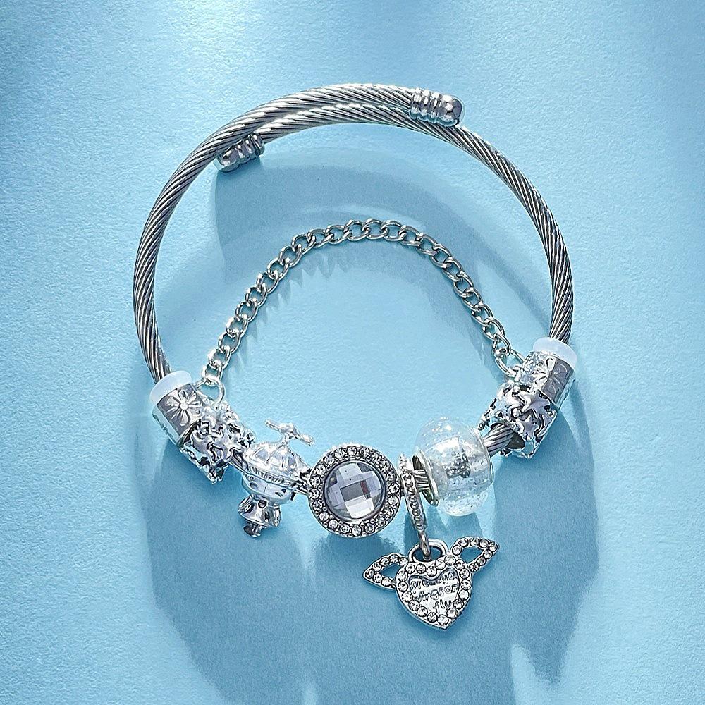 Panjia Ängelvinge DIY Avtagbart Armband – Justerbart Armband i Ins-stil