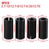 Tight Route Bit Adapter Collet Chuck 4PCS Carbon Steel