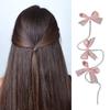 Girl Hair Bows Lovely Bow Hair Clip Women Bowknot Barrettes Hair Bow Clip Chain Hair Bows Cute Hair Bow Side Clip