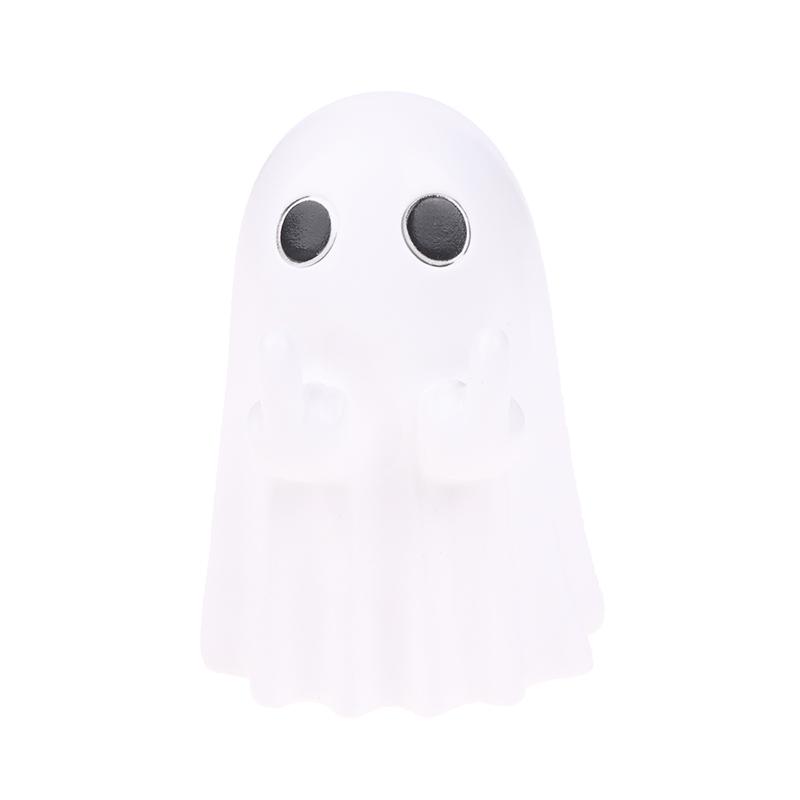 Suport adorabil pentru pixuri fantomă, ornament de birou drăguț de desene animate, statuetă fantomă creativă, jucării, decorațiune de Halloween, cadouri