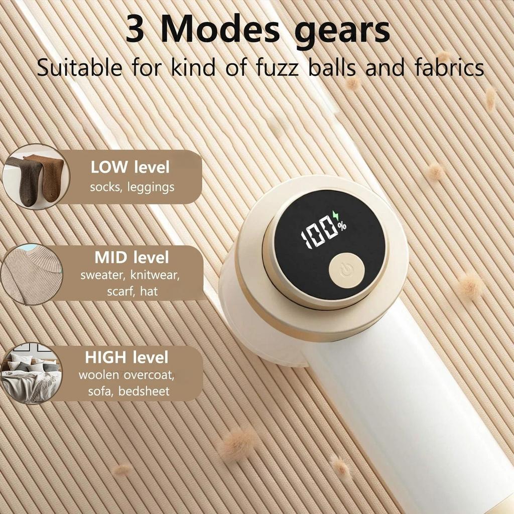 Rechargeable Electric Lint Remover For Clothing - Portable Fabric Shaver and Hair Ball Trimmer for Fluff Removal