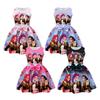 Kinder Mädchen Film POP Rumi Zoey Mira Print Ärmellos Schleife Lässig Party Prinzessin Kleid