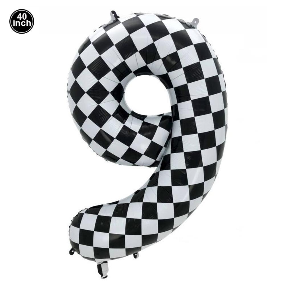 Black & White Checkered Flags Race Car Happy Birthday Banner Tablecloth Kids Boys Racing Car Birthday Party Decorations Supplies