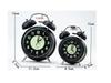 3" 4" Luminous Silent Metal Alarm Clock with Loud Ringtone - Bedside/Desk Use