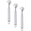3 Pcs Coconut Grated Professional Grater Fish Scaler Metal Remover Handheld Meat Scraper Stainless Steel Efficient Kitchen Tool
