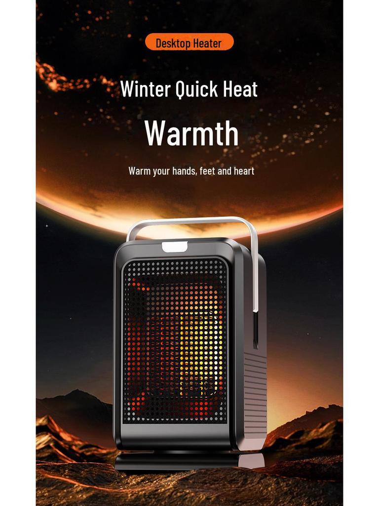 Portable Dual-Purpose Desktop Heater with PTC Fast Heating and Oscillation