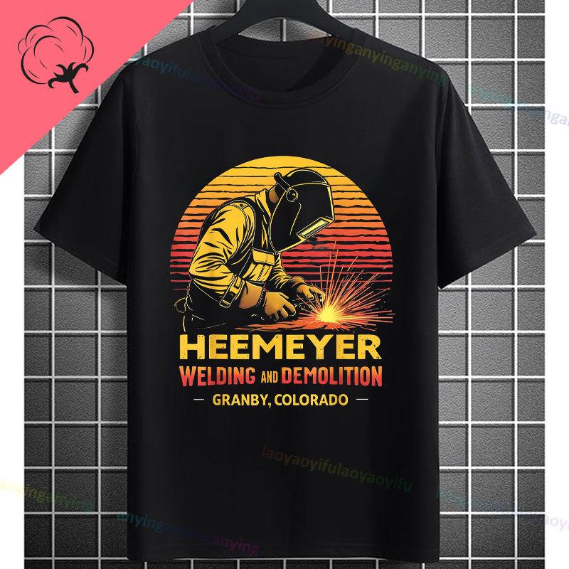 UnisexS Welder Graphic TShirt God Guides My Hands Fashion Shortsleeve Pure Cotton Oneck Casual Humor Style Tshirt
