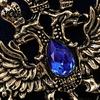 Electroplated Brooch Eagle Metal Pin, Double-Headed Design Lapel Lightweight Pin Anti-Oxidation Strong Buckle Badge for Coats Shirts Bags Accessories