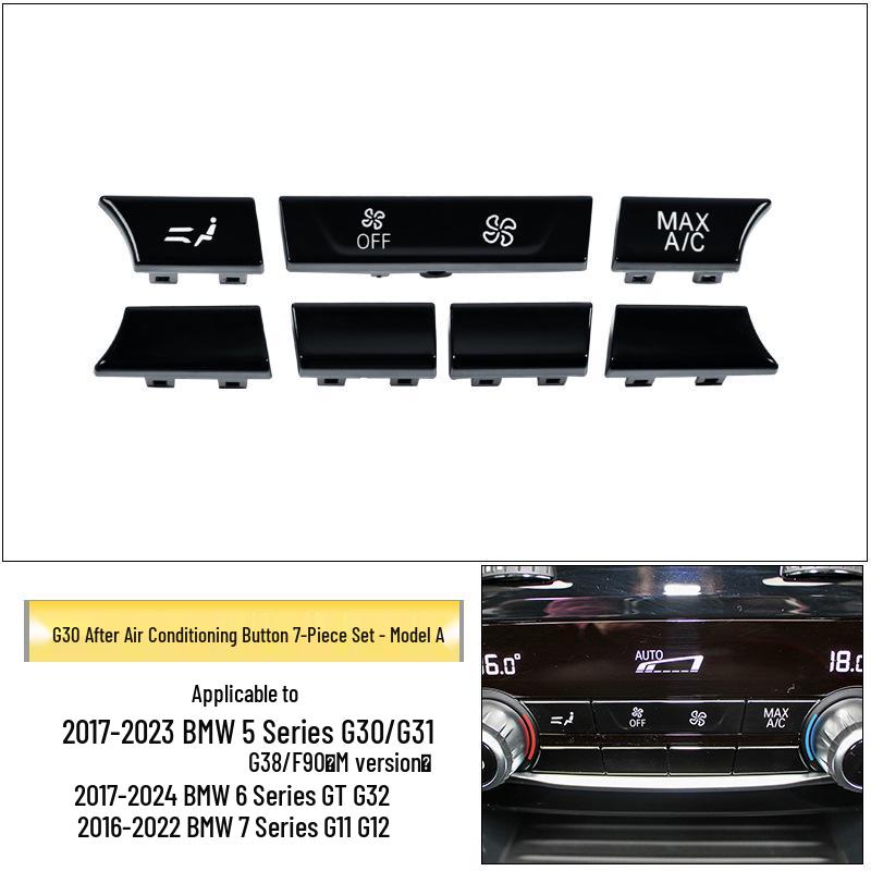 Compatible with BMW 5 Series, 7 Series, GT, 6 Series, G32, G30 Rear Air Conditioning Switch Buttons