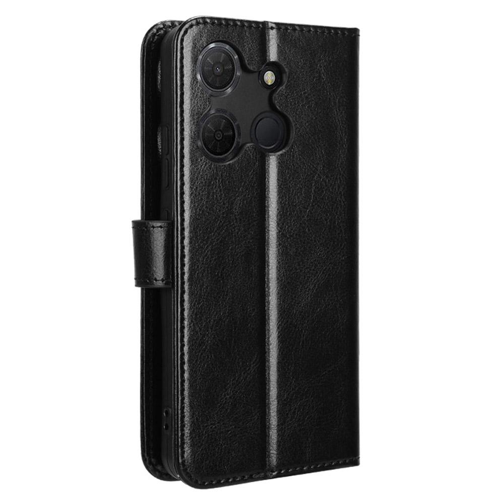 For TCL 503 Case Crazy Horse Texture PU Leather Phone Wallet Cover