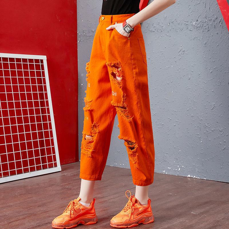 

Летние женские модные и повседневные широкие брюки-шаровары с вышивкой