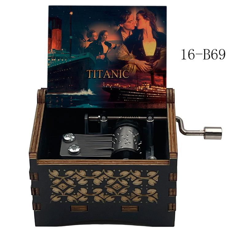 Titanic Classic Love Romantic Movie My Heart Will Go On Wooden Music Box 18 Note Melody Couple Girlfriend Anniversary Gift 3