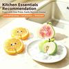 Wood Pulp Kitchen Cleaning Sponge Highly Absorbent Dish Cleaning Scrubber  Dishwashing