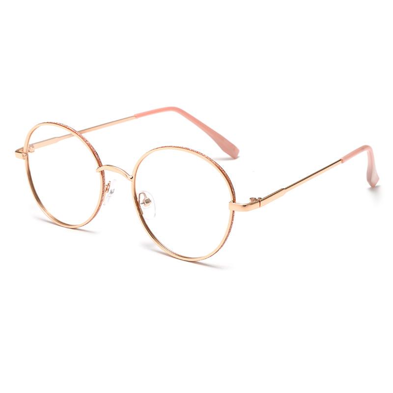 Fashion Vintage Men Women Metal Frame Glasses Pochromic Retro Oversized Round Circle Eyeglasses Outdoor Driving Eyewear