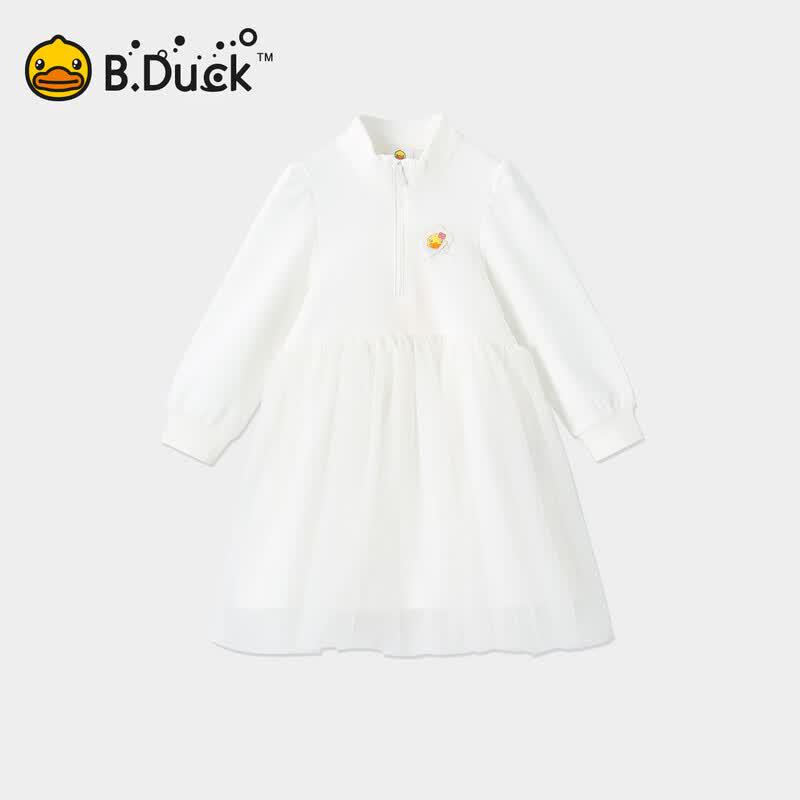 B.Duck Girls A-Line Mesh Princess Dress 110 белый