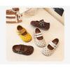 Cute Polka Dot Mary Jane Shoes Girls Soft Sole Comfortable Flat In Yellow Beige Khaki Ages 4-12