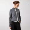 Navigare Women's Mock Neck Wool Knit Cardigan