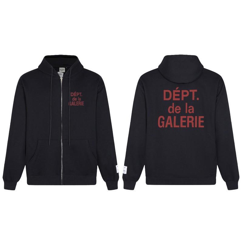 Gallery Dept Streetwear Hoodie Men Women - Oversized Cotton Pullover With Bold Letter Print Casual Wear