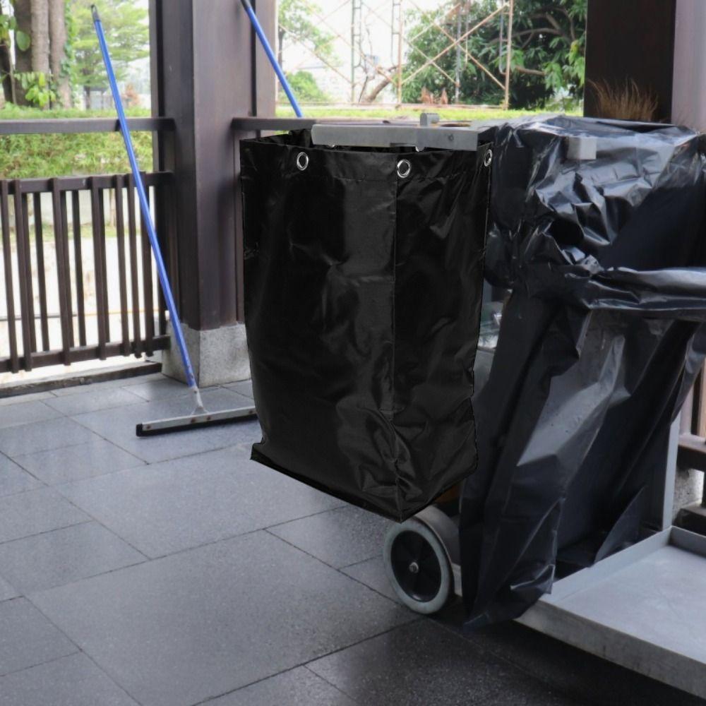Vattentät Hotellstädning Skräphållare Förtjockad Hotell Sopsäck Rengöringsvagnspåse Hem