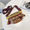 Small Chest Bag Ethnic Style Color-blocking Tassels Retro Ribbon Waist Bag Crossbody Bag