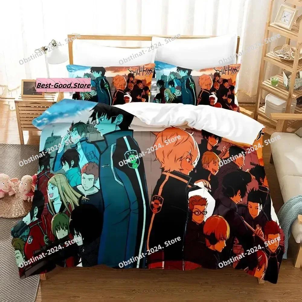 Comforter World Trigger Kuga Yuma Osamu Mikumo Bedding Set Printed With Soft Single Double Queen Super King Size