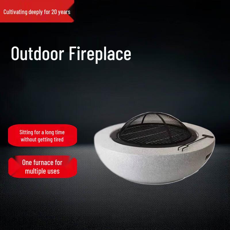 Beifu Outdoor Charcoal Fire Pit & BBQ Grill