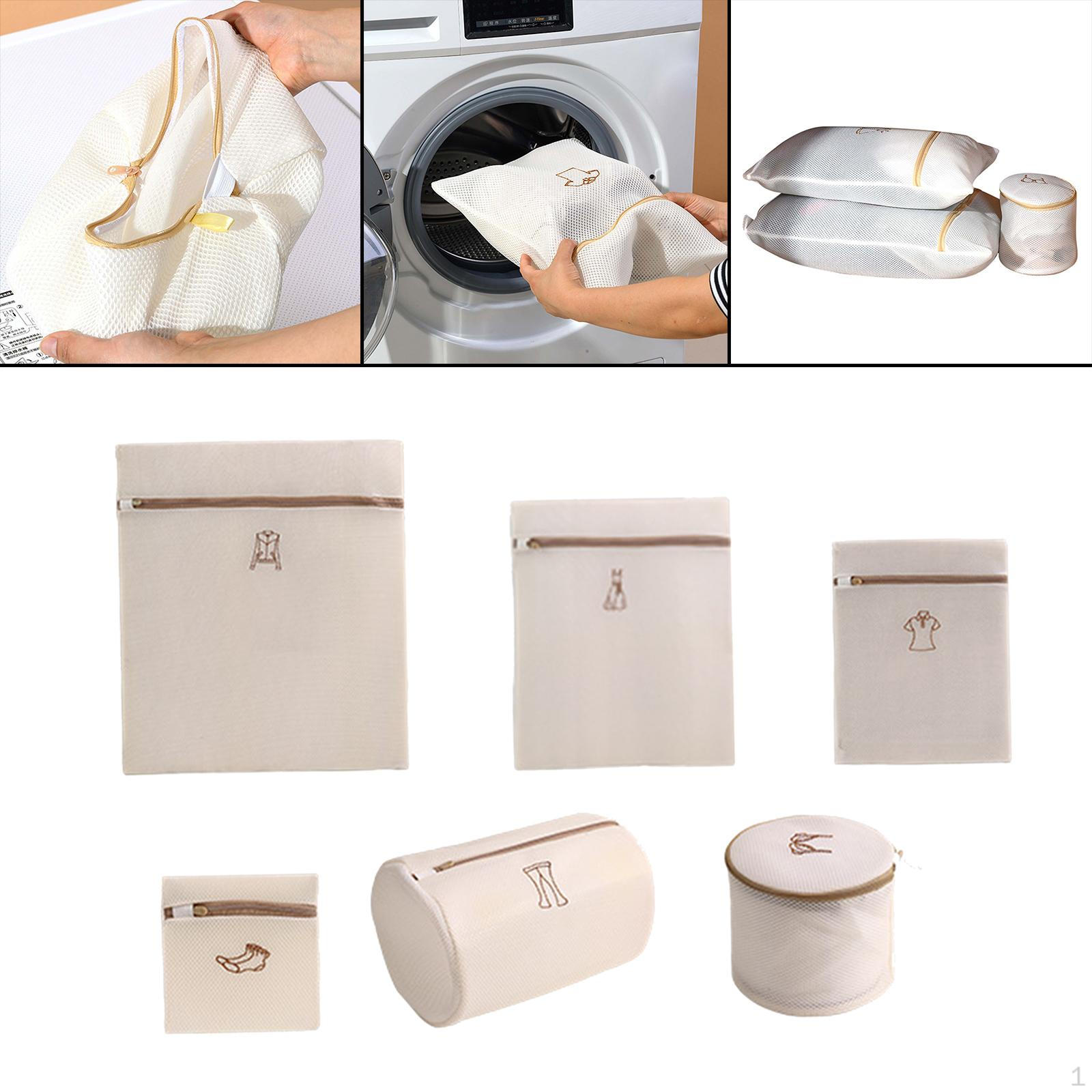 

Мешки для белья из тонкой сетки для машинной стирки, набор мешочков для ухода за одеждой 6pcs