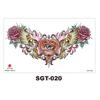 Chest Large Pattern Chest Sticker Male And Female Simulation Disposable Flower Body English Faucet Plain Flower Tattoo Sticker
