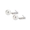 Elegant Rhinestone Pearl Stud Earrings: Luxurious, Unique, and Trendy Fashion Jewelry for Women.