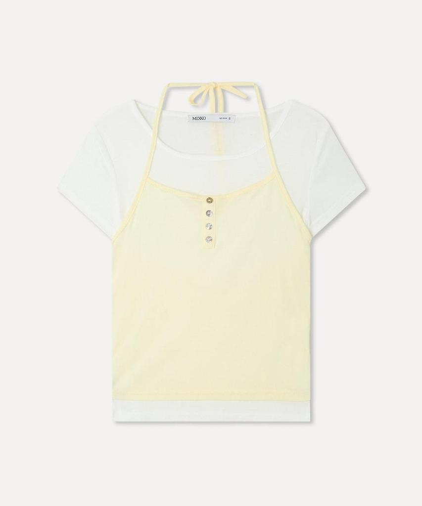 MIXXO Halter Layered T-Shirt Re Lwg511A_Miwhwg84Qa