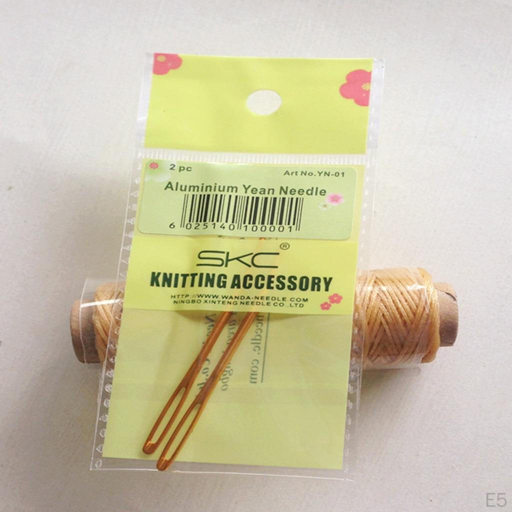 2 Pieces. Aluminum Darning Sewing Lacing Woolen
