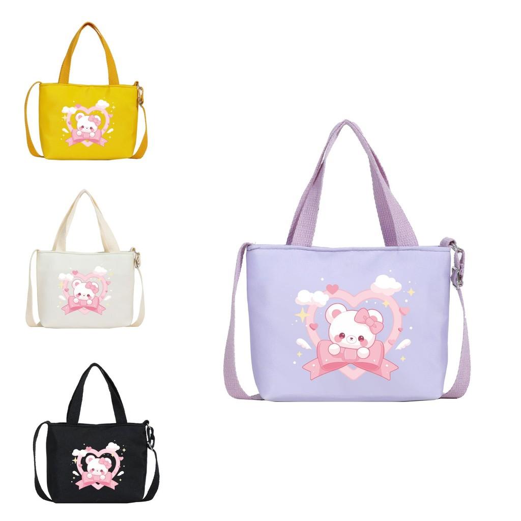 Toddler Kids Canvas Single Shoulder Bag For Daily Use With Reinforced Stitching