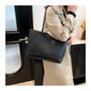 Minimalist Faux Leather Tote Bag for Women, Large Capacity Bucket Shoulder Handbag, Soft Texture Commuter Purse