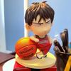 SLAM DUNK Q version, relying on the ball, Liuchuan maple, holding the ball, Sakuragi flower road, doll, ornament, boxed figure.