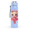 1PC Cute Doll Girl Character Pattern 750ml Color Plastic Sports Water Bottle Leakproof Flip Straw Lid Suitable for Sports Office Home Use