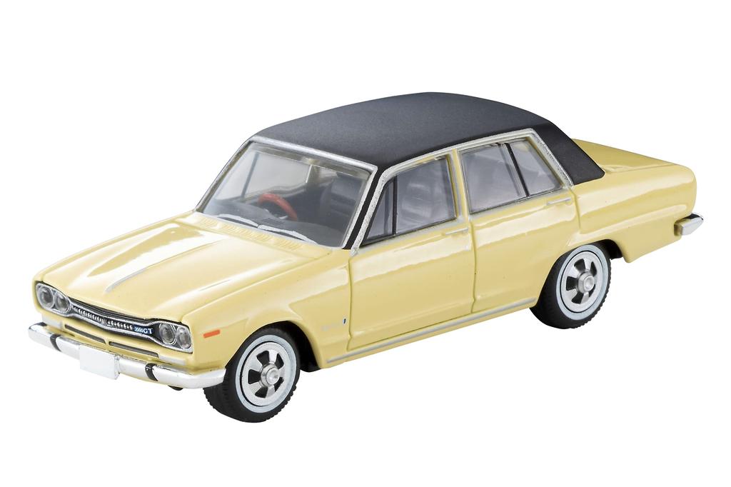 Tomytec Tomica Limited Vintage 1/64 Scale LV-202a Nissan Skyline 2000GT Yellow/Black 1970 Model (Finished Product)