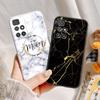 Marble Pattern Phone Case For Redmi 10 Redmi10 Protective Cover Case Pink Gold Marble Soft Silicone Funda For Xiaomi Redmi 10