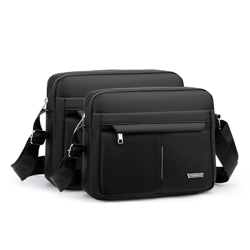 Business Men's Shoulder Bag Large Capacity Office Bag Large Capacity Multi-Layer Messenger Bag