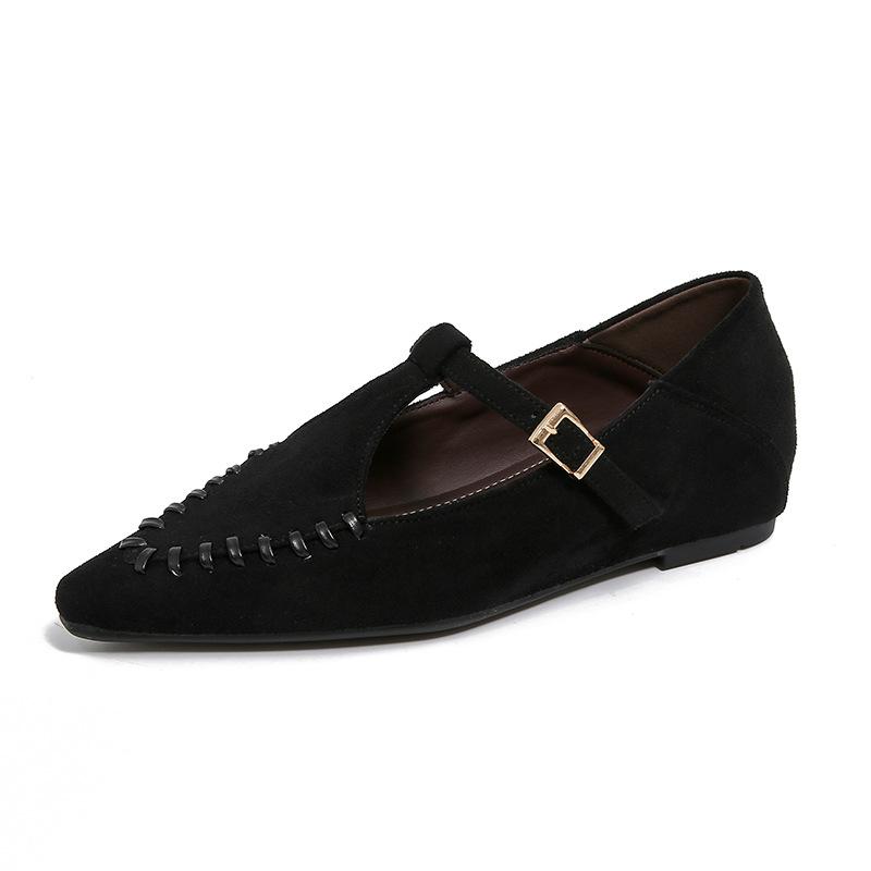 Retro pointed Mary Jane shoes women's 2025 autumn versatile temperament explosion autumn new daily women's shoes single shoes