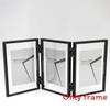 7 And 5 Inch Double Sided Transparent Fold Dual Photo Frame For Home Decor