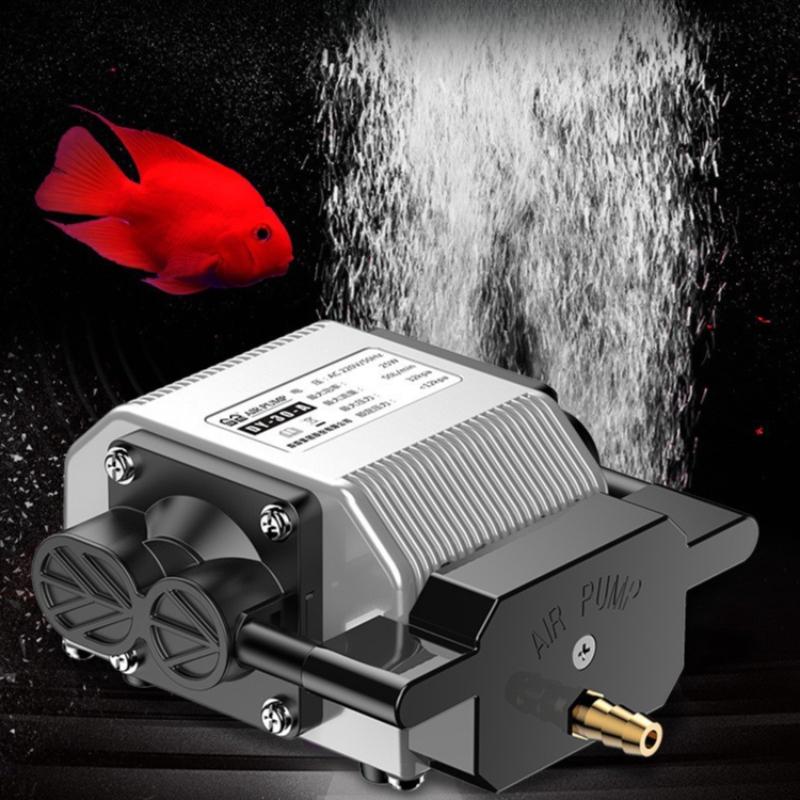 Aquarium Air Pump Oxygenate Electromagnetic Fish Pond Oxygen Pump Silent Fish Tank Oxygenator Pumps Pond Aerator Air Diffuser
