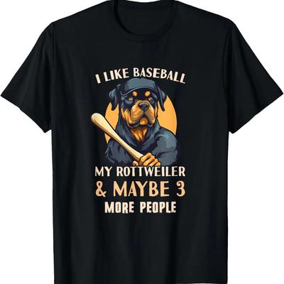 Rottweiler Dad - Rottweiler Dad & Rottweiler Baseball T-Shirt