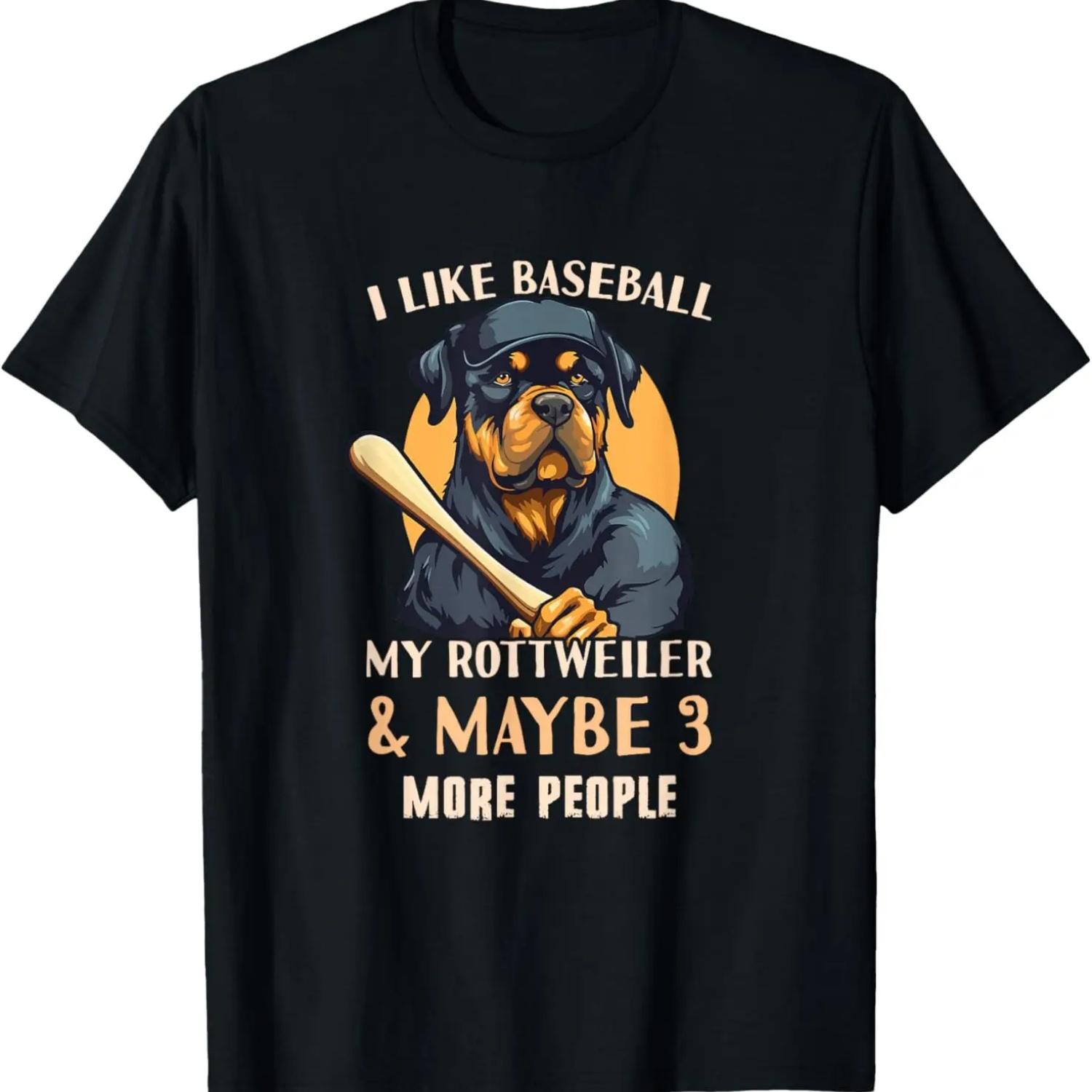 

Rottweiler Dad - Rottweiler Dad & Rottweiler Baseball T-Shirt XXXXXL чорний