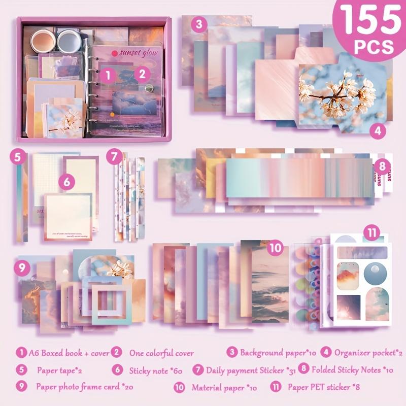 1set Nature Landscape Handbook Gift Box Set Exquisite Handbook Material Halloween Gifts, New Year's Gifts, Christmas Gifts