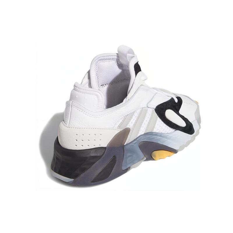 Adidas Originals STREETBALL J Slip Resistant Abrasion Resistant Low top Children's Basketball Shoes Gray White Sneakers EE8303