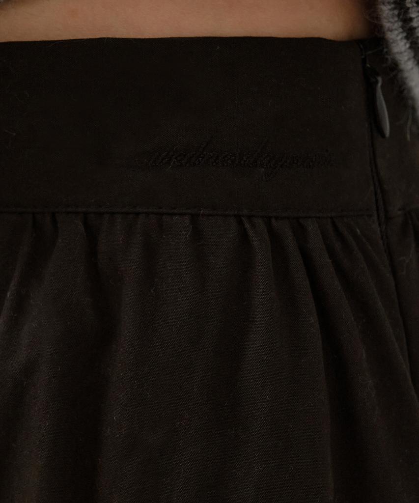 Wednesday Oasis For Woman Slow Flare Long Half-Banding Skirt_Black(W25-Sk02)