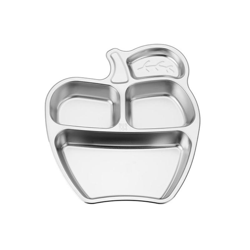 

Разделенные тарелки для детей, малышей, младенцев, компактные тарелки, сервировочные тарелки, обеденные закуски, походные тарелки, материал из нержавеющей стали