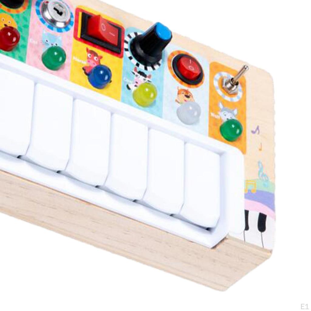 Busy Board DIY Příslušenství Spínač Piano Učení Dovednosti Hračka Montessori pro Děti Batolata