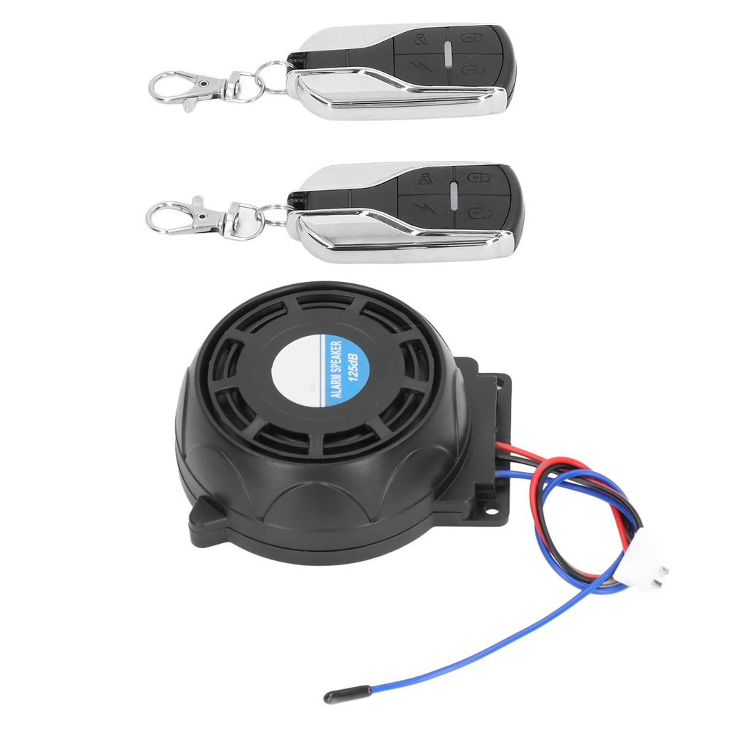 Motorcycle Security Alarm System Anti Theft 2 Remote Control 12V Waterproof Universal for